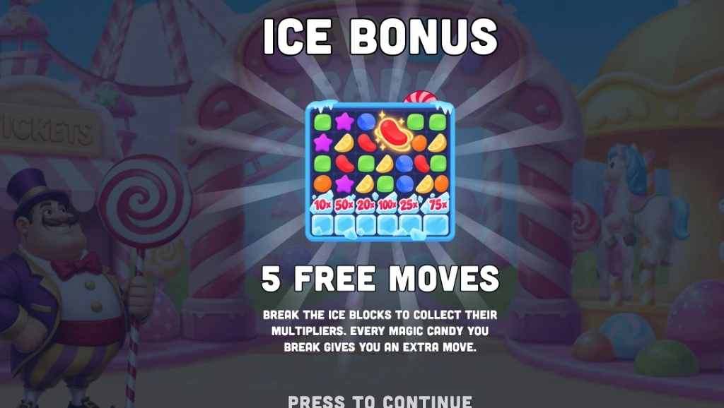 Candy Swipe Matchwin Bonus Features